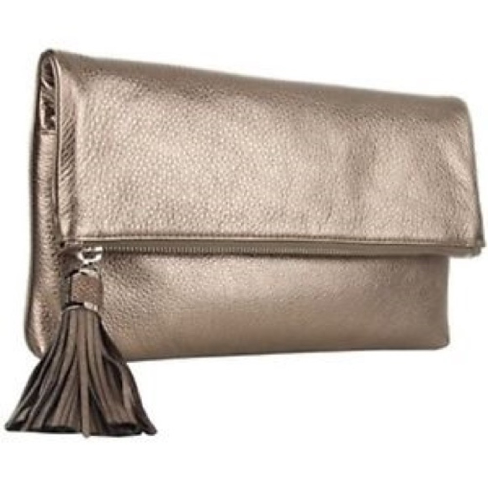 Michael Kors Tonne Tassel Foldover Clutch